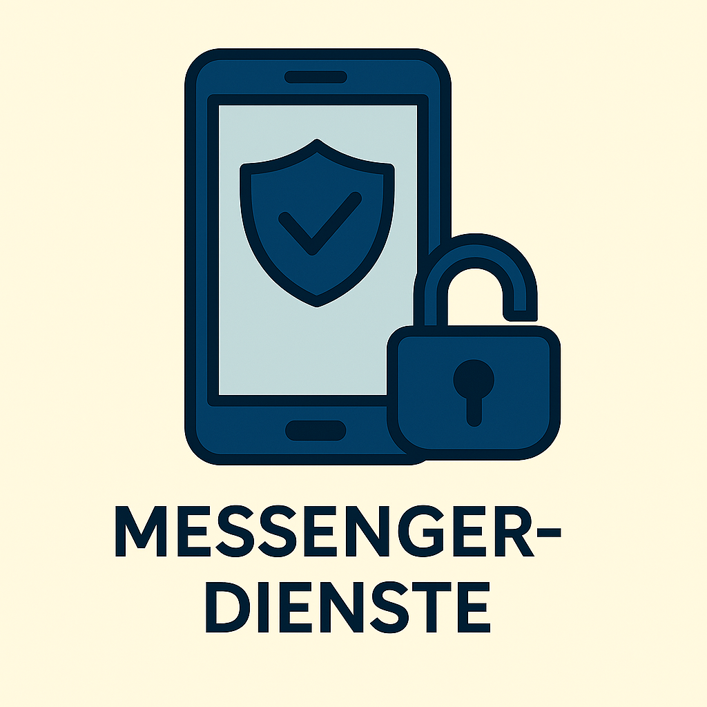 Messengerdienste Blogbild, Handy mit Schloss