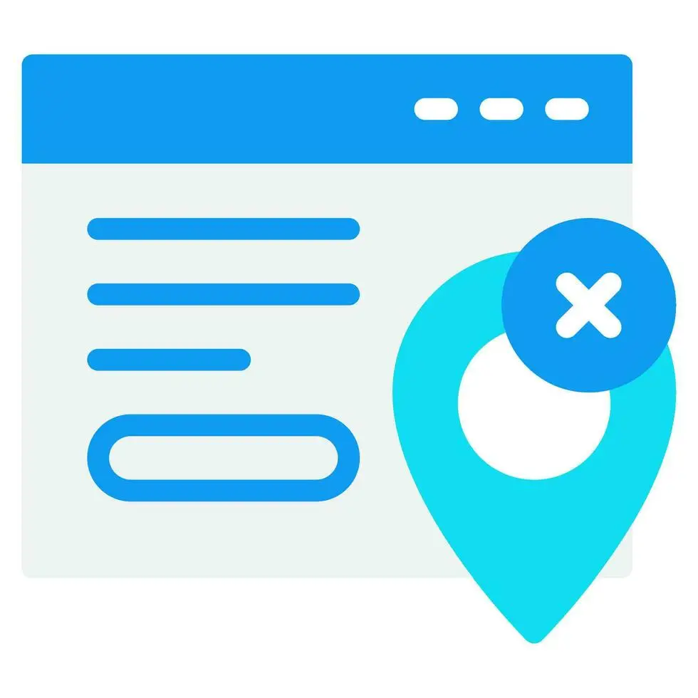 Logo für Tracking Blocker, Navigationssymbol und Schließenzeichen.